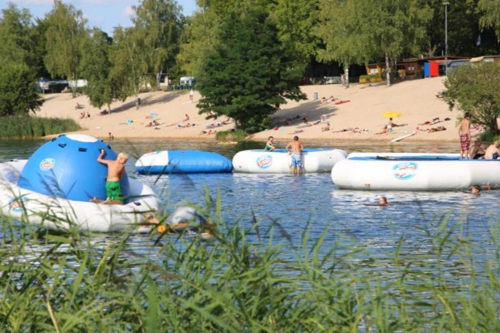 Ferienwohnung OSLO - Haus am See mit Sandstrand nahe Rhein-Main und Spessart Kahl am Main Exterior foto